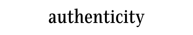 authenticity